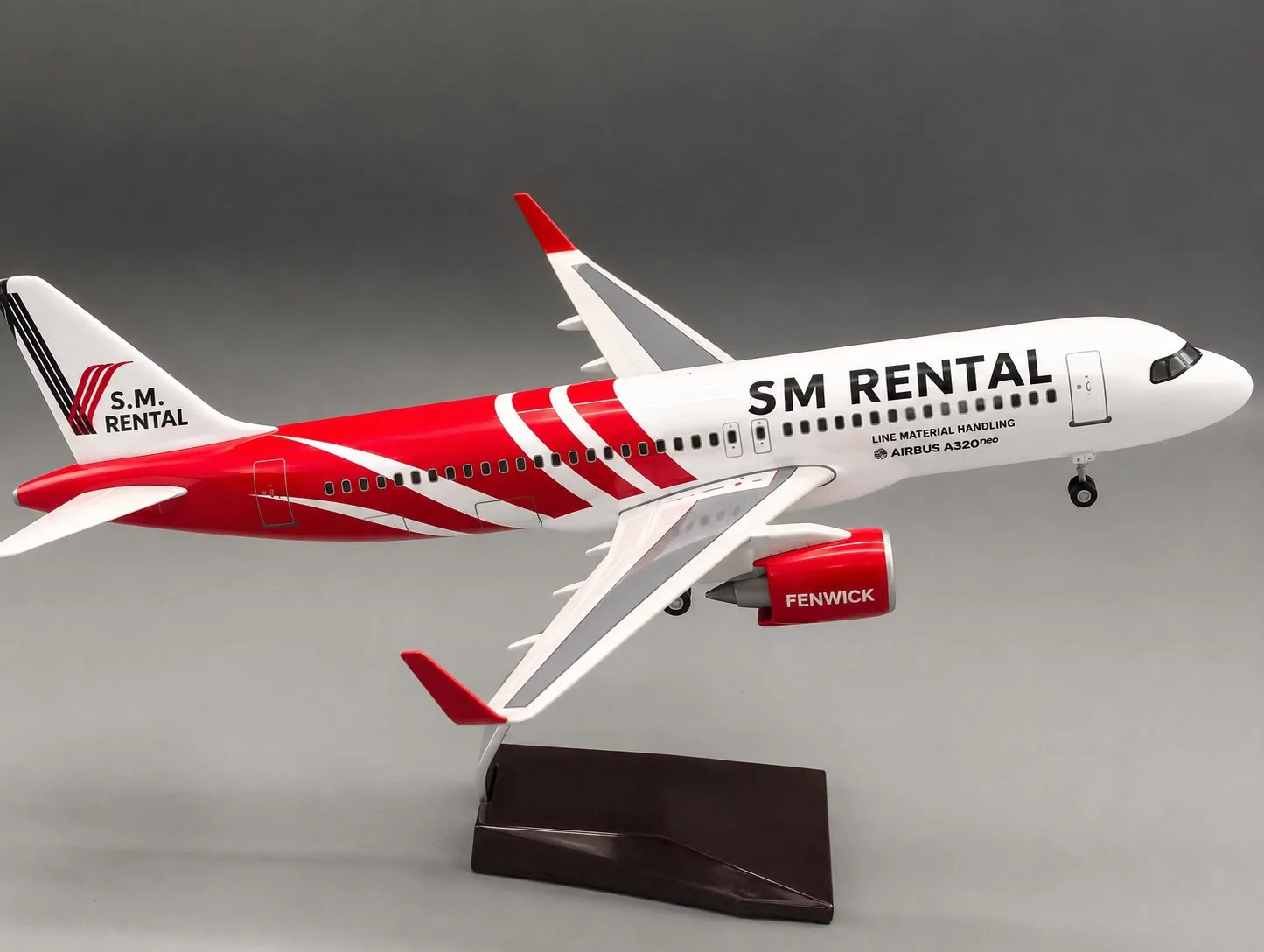 Maquette A320 personnalisée SL Benfica Lisbon — livrée sur-mesure gravée main